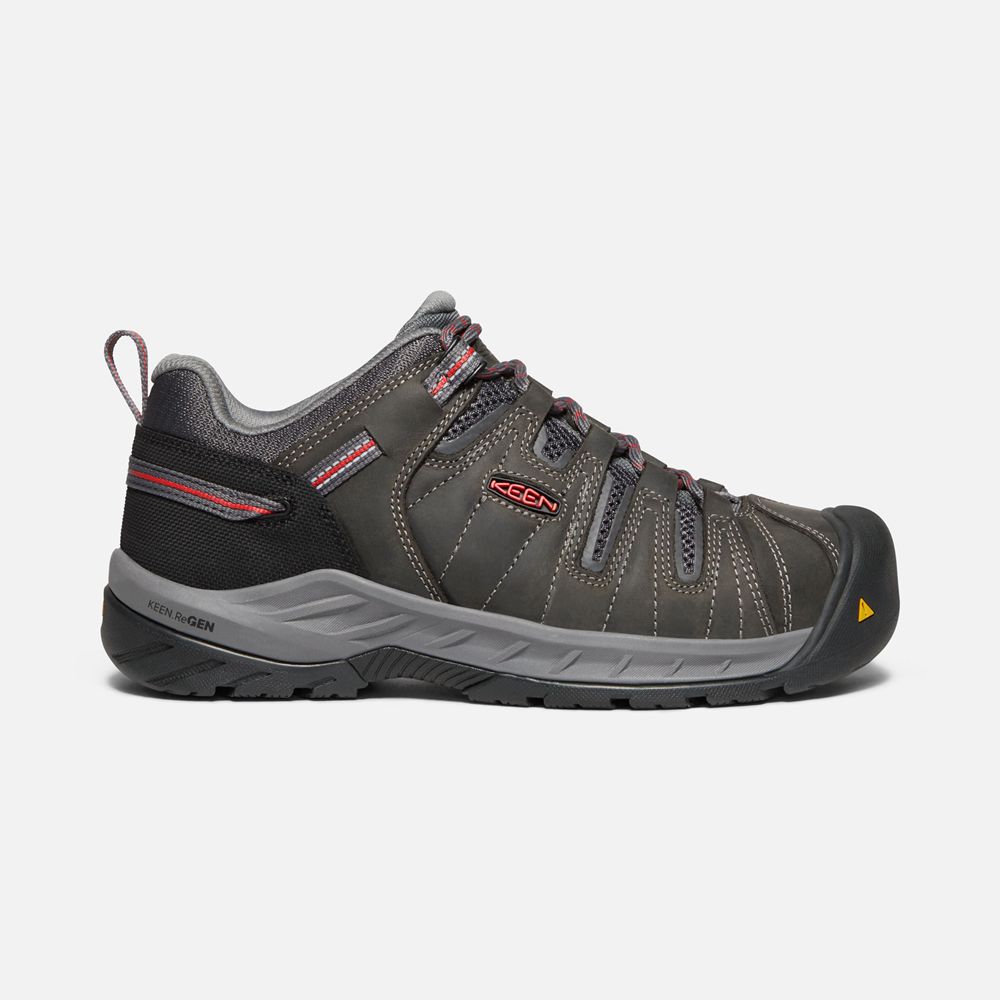 Keen Iş Ayakkabısı Kadın Koyu Gri - Flint Ii (Steel Toe) - Türkiye VXIE95417